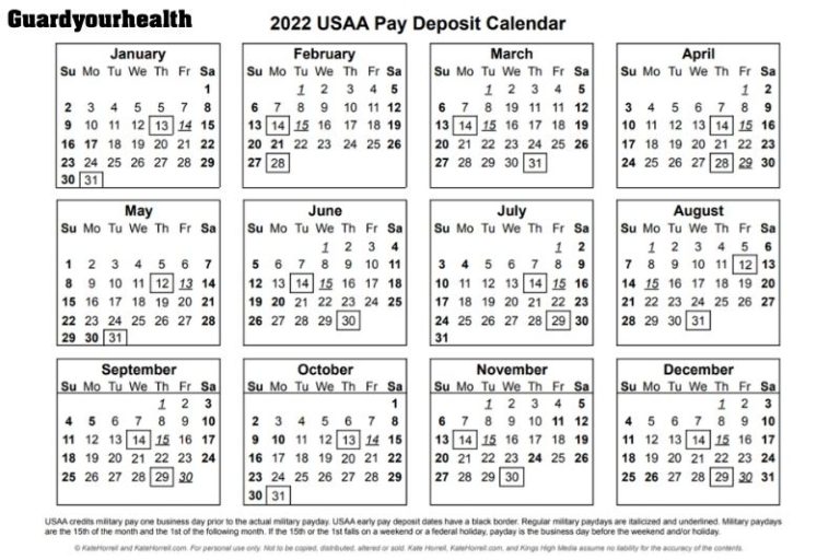 Military Pay Dates 2022 What You Need To Know - Guard Your Health